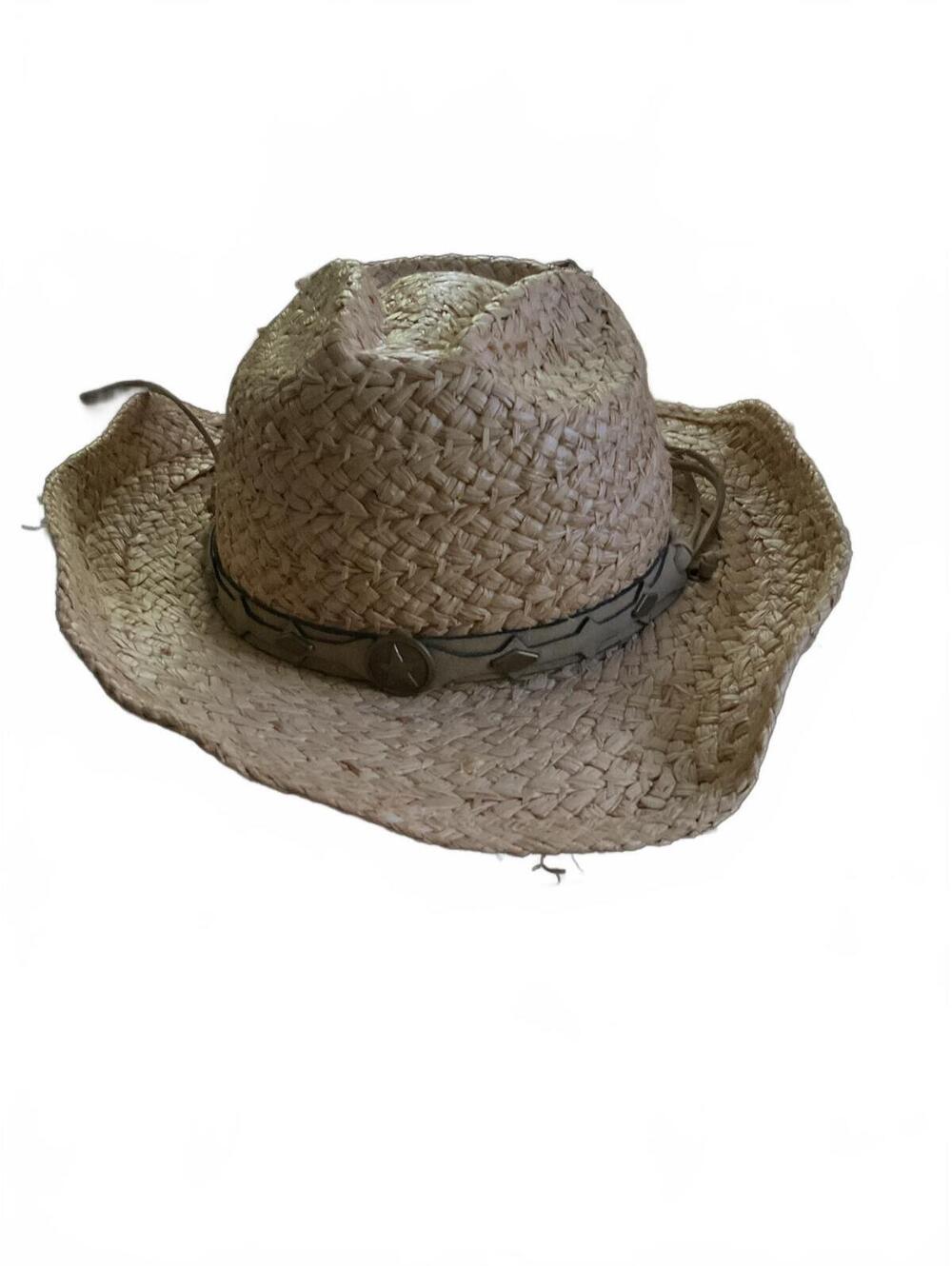 Conner Natural Straw Cowboy Hat with Chin Strap - Responsibly made S/M